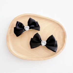 Girl Hair Clip Bow Stand Pair (GHP9640)